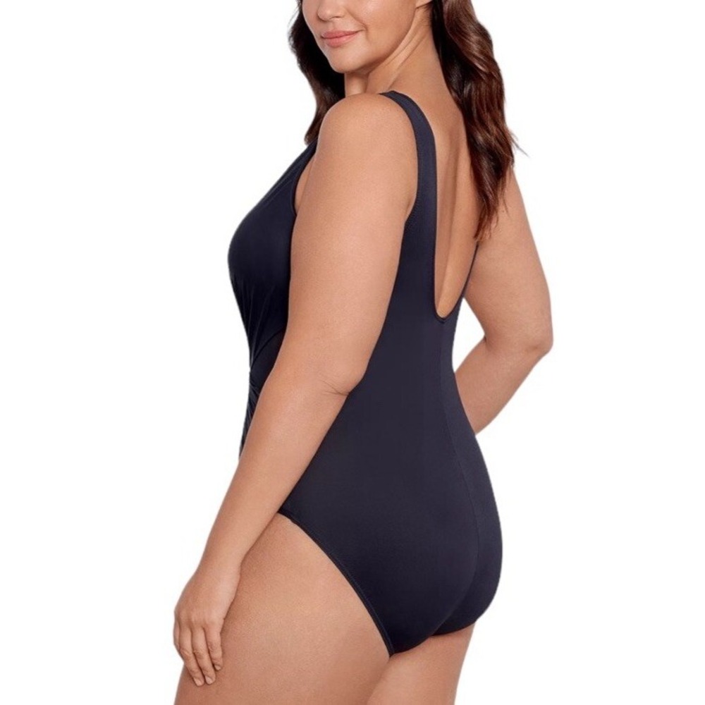 Miraclesuit 16W Illusionist Palma One‎ Piece Swimsuit Black - Picture 3 of 11